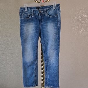 a.n.a Women's Classic Blue Cropped Jeans